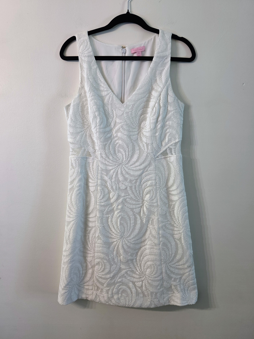 Lilly Pulitzer White V-Neck Mini Dress